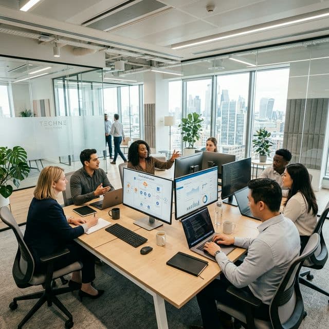 ANMS Infotech modern workspace